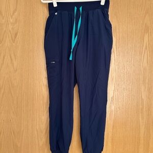 Figs Navy Blue FreeX Scrub Joggers